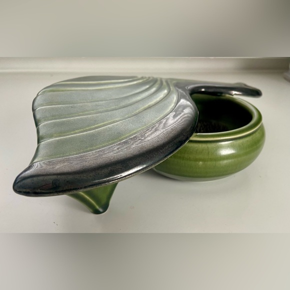 Peter Jansons Pottery PEI Canada Hand Thrown Ikebana Flower Vase Signed - Picture 2 of 11